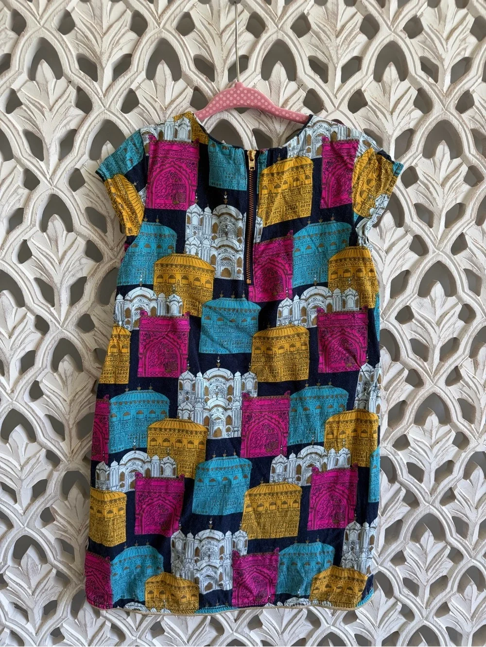 OshKosh 5T India Palace print dress
